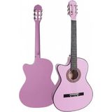 Sh Ticaret CG-396PU Solak Klasik Gitar Lila Renk Full Set Sap Ayarlı 4/4 Yetişkin Boy
