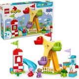 Sh Ticaret Duplo Peppa Pig Lunapark 10453-2 Yaş Üzeri Kız Erkek Çocuklar Için Dönme Dolap, Kaydırak