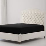 Sh Ticaret Ezgi LASTIKLI%100 Pamuk Penye Çarşaf 120X200 Ara Boy Siyah, CARSAAF120 - 001-Renkli - 1 x 32 x 27 cm