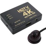 Sh Ticaret Fully G-538N 4K Hd Destekli 3 Port Uzaktan Kumandalı Hdmı Switch Çoğaltıcı - 1 Adet - Ahşap