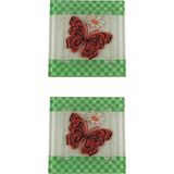 Sh Ticaret Hellove Cam Banyo Gider Kapak Süsü 2 Adet Cam Gider Kapağı 10X10 cm - 10 x 10 cm
