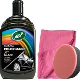 Sh Ticaret Jet Black Renkli Cila Siyah 500 ml + Pasta Cila Süngeri + 3 Bez