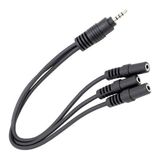 Sh Ticaret Kulaklık Mikrofon Çoklayıcı 3 Port 3.5 mm Splitter Çevirici Dönüştürücü Adaptör PM-4871 - 1 Adet - Ahşap