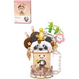 Sh Ticaret Loz Creative Panda Figürlü Bardak 297 Parça Oyuncak Yapım Seti FFLZ-4206