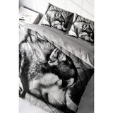 Sh Ticaret Monohome King Size Wolfie 3D Çift Kişilik Nevresim Takımı 220X240CM, MONOHOME48587 - 001-Renkli - 1 x 32 x 27 cm