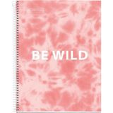 Sh Ticaret Mr Defter-Nb A5 120 Kareli 90GR Batık Pembe Spiralli