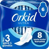 Sh Ticaret Orkid Ultra Ekstra Hijyenik Ped Gece Tekli Paket 6 Ped
