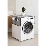 Sh Ticaret Palm Çamaşır Makinesi Örtü 4 Cepli Banyo Düzenleyici Organizer Su Geçirmez Örtü (Gr - Gri