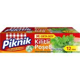 Sh Ticaret Piknik Orta Boy Kilitli Buzdolabı Poşeti 12LI