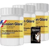 Sh Ticaret Playboy Rusian Glare Nano 3 Adet x 50 ml Rus Merhemi Tüy Dökücü Azaltıcı Krem + 1 Armağan Jel