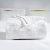 Sh Ticaret Rayme Tekstil - 100% Pamuk Pike Yatak Örtüsü Waffle Dokuma Tek Kişilik Pike 160X240 Cm, Beyaz Dekor - 001-Renkli - 1 x 32 x 27 cm
