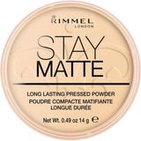 Sh Ticaret Rimmel London Stay Matte Pressed Powder Pudra 001-TRANSPARENT