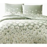 Sh Ticaret Taç April Ranforce Çiçek DESENLI%100 Pamuk Nevresim Takımı, Yeşil, Çift Kişilik - 001-Renkli - 1 x 32 x 27 cm
