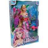 Sh Ticaret WG-66777 Kutulu 29CM Aksesuarlı Deniz Kızı - Oyuncak