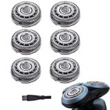 SH60/72 Philips Norelco Elektrikli Tıraş Makinesi Serisi 6000, SH60 Yedek Bıçaklar Tıraş Makinesi S6810/82, S6850/85, S6880/81 için Tıraş Makinesi Başları, Yükseltilmiş Tıraş Bıçağı 6'lı Paket
