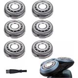 Sh60/72 Philips Norelco Elektrikli Tıraş Makinesi Serisi 6000, Sh60 Yedek Bıçaklar Tıraş Makinesi S6810/82, S6850/85, S6880/81 İçin Tıraş Makinesi Başları, Yükseltilmiş Tıraş Bıçağı