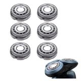 SH60/72 Yedek Başlıklar Philips Norelco Elektrikli Tıraş Makinesi ile Uyumlu 6000 S6810/82, S6850/85, S6880/81, SH60 Norelco Razors Serisi 6000 için Yedek Bıçaklar, Yükseltilmiş Bıçak 6'lı Paket