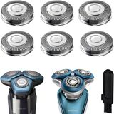 SH71 Yedek Başlıklar Philips Norelco Tıraş Makinesi Serisi 7000 ve 5000 Üçlü Tıraş Makinesi ile Uyumlu Dayanıklı Keskin Bıçak, Comfortcut Yedek Bıçaklar, Philips Norelco S7782 S7788 için Tıraş Bıçağı