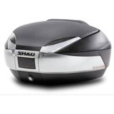 Shad Motosiklet Çanta - Topcase - SH48 Arka Çanta Karbon Tıtanıum 48LT (Sirt Dayama Dahil) - Tek Renk - Tek Beden