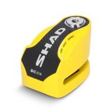 Shad SC61A Alarmlı Sarı Motosiklet Disk Kilidi C0S6103A
