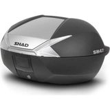 Shad SH-47 47 Lt Arka Çanta Titanium Kapaklı Motorsiklet Aksesuarı Uyumlu ve Pratik