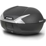 Shad Sh-47 Beyaz Reflektörlü Motosiklet Arka Çanta 47 lt Kapasite ile Güvenli Taşıma