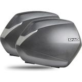 Shad SH36 Carbon Fiber Premium Yan Çanta Sağ/sol Siyah Renkli Dayanıklı Aksesuar - 1