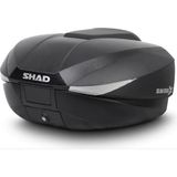 Shad SH58X Carbon Genişleyebilen Premium Motosiklet Arka Çanta Su Geçirmez Tasarım ve Güvenli Kilit Sistemi