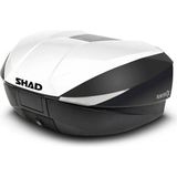 Shad SH58X White Motosiklet Arka Çanta 3 Kademeli Kapasiteli Beyaz Top Case Motor Çanta - Çok Renkli - Standart