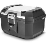 Shad TR46 Alüminyum Kapaklı Arka Çanta ve Tabla - Siyah