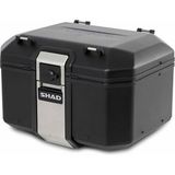 Shad TR48 Black Motosiklet Arka Çanta 48 Litre Kapasiteli Top Case Motor Çanta Alüminyum Siyah - Standart