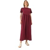 Shade Büzgülü Uzun Örme Elbise, S, 60283177, Bordo, Kadın
