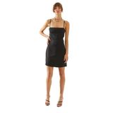 Shade İnce Askılı Astarlı Mini Elbise, S, 60261525, Siyah, Kadın
