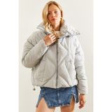 Shade Kadın Oversize Şişme Mont - 36 - Gri