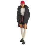 Shade Kapüşonlu Oversize Şişme Mont, L, 60283684, Siyah, Kadın