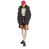 Shade Kapüşonlu Oversize Şişme Mont, XL, 60283684, Siyah, Kadın