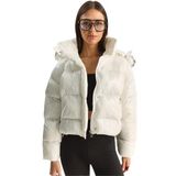 Shade Kapüşonlu Puffer Mont, 38, 60283867, Beyaz, Kadın