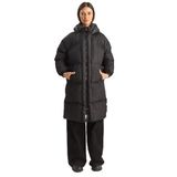 Shade Kapüşonlu Uzun Puffer Mont, 40, 60283868, Siyah, Kadın