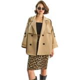 Shade Kuşaklı Cepli Astarlı Trençkot, Standart, 60283605, Bej, Kadın