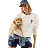 Shade Nakışlı 3 İplik Sweatshirt, L, 60251800, Ekru, kadın