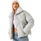 Shade Oversize Şişme Mont, 36, 10191065, Gri, Kadın