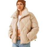 Shade Oversize Şişme Mont, 38, 10191065, Bej, Kadın