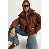 Shade Oversize Şişme Mont, 40, 10191065, Acı Kahve, Kadın