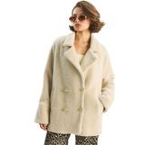 Shade Peluş Mont, XL, 60283614, Bej, Kadın