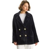 Shade Peluş Mont, XL, 60283614, Siyah, Kadın
