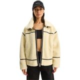 Shade Suni Deri Teddy Biker Ceket, 38, 60281126, Bej, Kadın