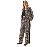 Shade Yan Çizgili Jogger Pantolon, M, 60501015, Leopar, Kadın