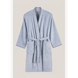Shadow %100 Pamuk Erkek Bornoz Misty Blue
