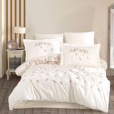 shadow collections Hobby Premium Lidia Krem - Poplin Çift Kişilik Nak