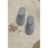 Shadow Unisex Kalın Tabanlı Havlu Terlik Misty Blue
